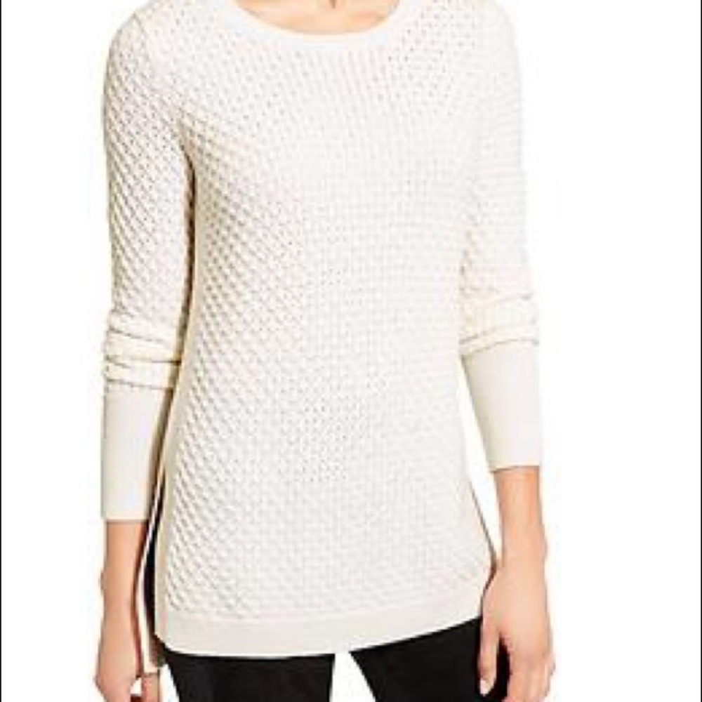 ATHLETA HONEYCOMB MERINO WOOL SWEATER - Picture 5 of 8